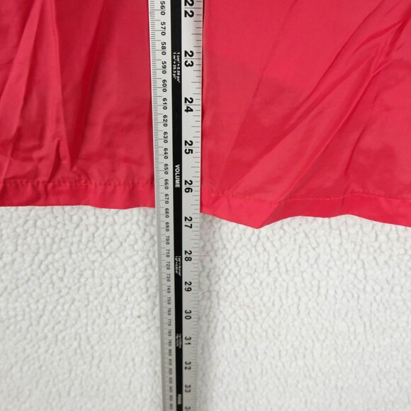 Vintage Rain Jacket Mens Large Red Hooded Lightweight Athletic Full Zip 70S 80S - Picture 6 of 8